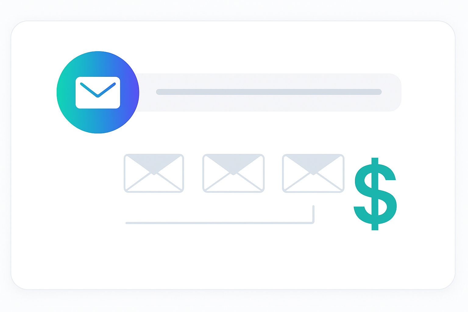Email flow turning into dollar sign